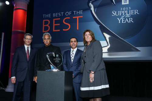 General Motors recognizes one of its 110 best global suppliers Thursday, March 10, 2016 at the 24th annual Supplier of the Year¬†awards ceremony at Cobo Center in Detroit, Michigan. Recipients  from 17 countries will receive awards for going above and beyond GM‚Äôs requirements, providing customers with the most innovative technologies for the industry‚Äôs highest quality vehicles. (Photo by John F. Martin for General Motors)